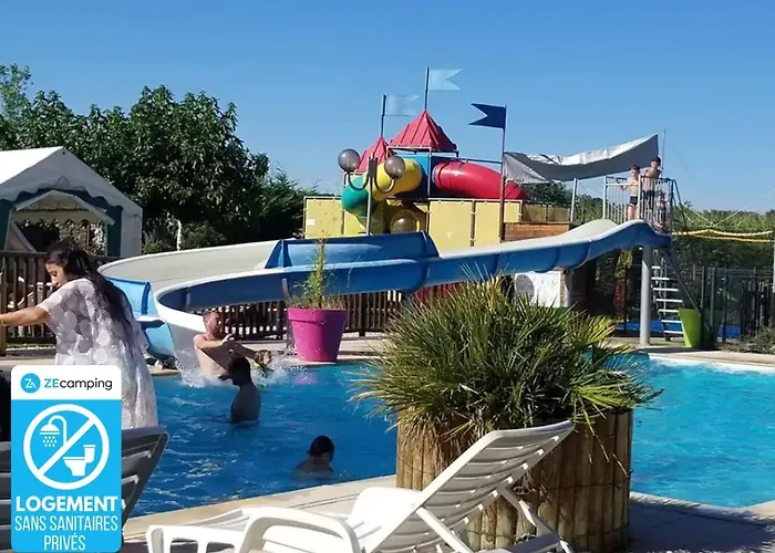 Luxusní stan Zecamping 3 Espace Aquatique Pet Friendly Mobil-home Bbq 4 Pers Tauriac (Lot)